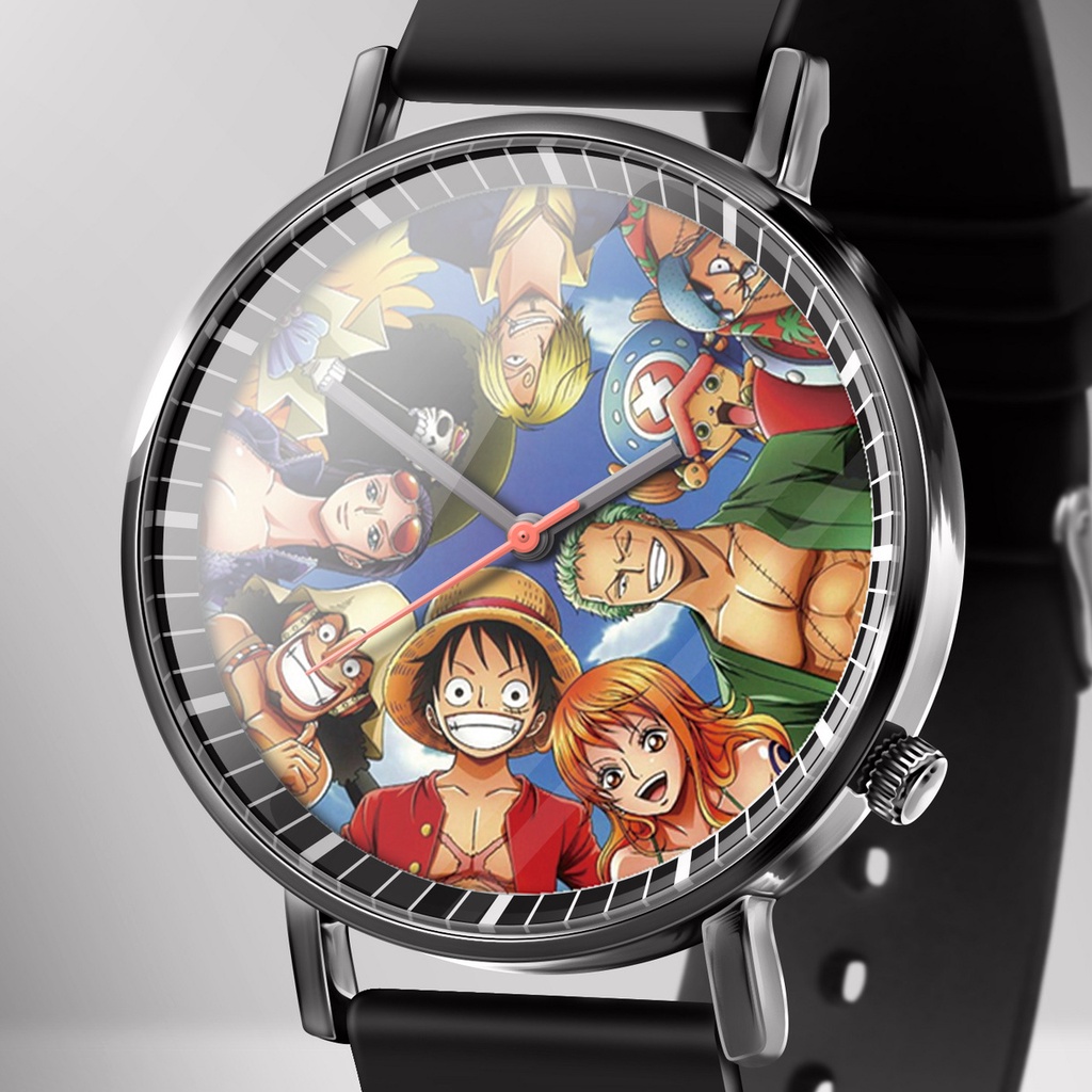 Relógio One Piece Luffy Zoro Kanji Nami Para Masculinos Feminino Relógios Anime De Quartzo Casal Presentes Brithday