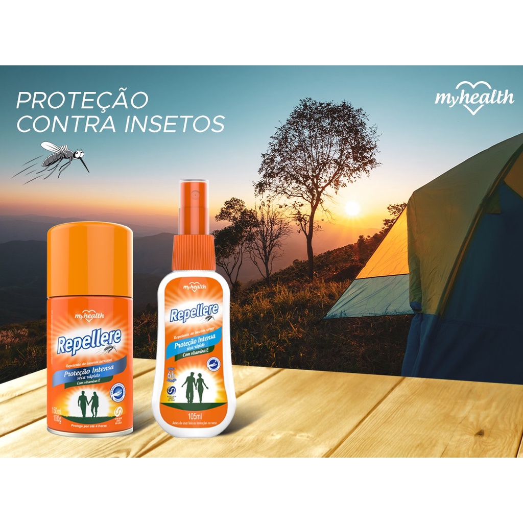 Repelente de Pernilongo Borrachudo Mosquitos | Repellere 105ml | Shopee ...