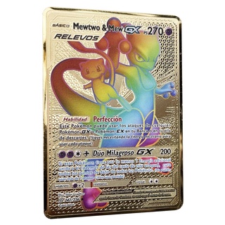 ✨【Direct sales】✨Cartas De Metal Pokemon Dourado Versão Espanhola Vastro  Vmax GX Pikachu Charizard Lugia Arceus Kids Collection Cartões De Jogo De  Presentes