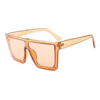 Oversized Square Sunglasses Flat Top Fashion Lens for Women Brand Shades
