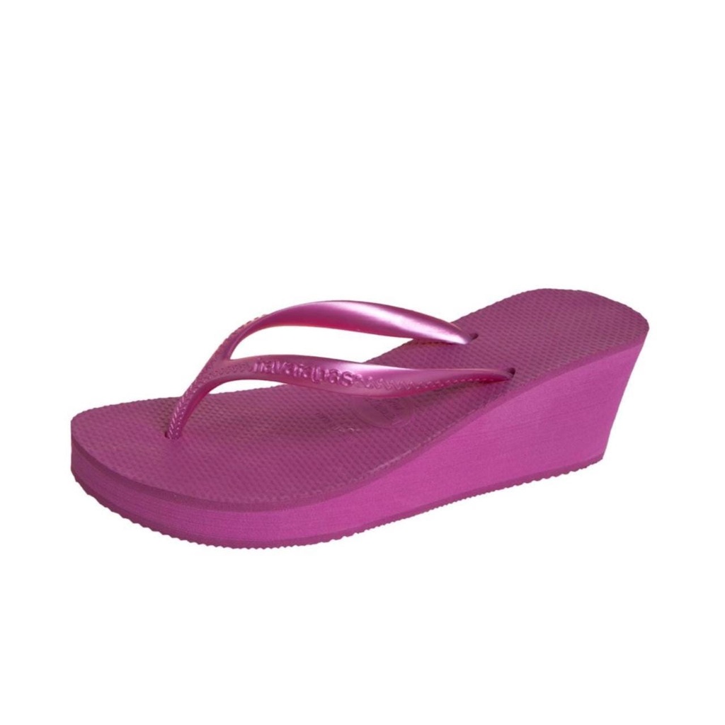 Sandalia hot sale havaiana anabela