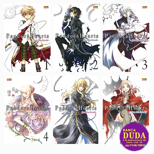 Box Pandora Hearts 1 ao 6 + Brindes | Shopee Brasil