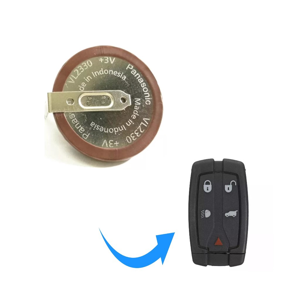 BATTERIA PILA VL2330 CHIAVE PER LANDROVER DISCOVERY 3 RANGE ROVER FREELANDER 2
