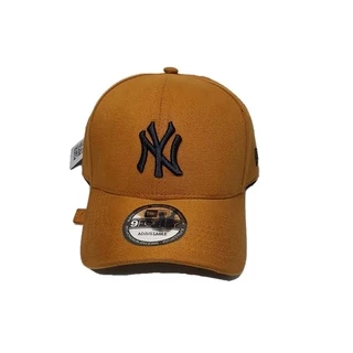 Boné Aba Curva NY New York Yankes Era Unissex Marrom Com Preto