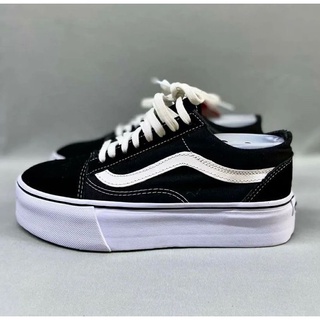 Vans old skool preto hot sale plataforma