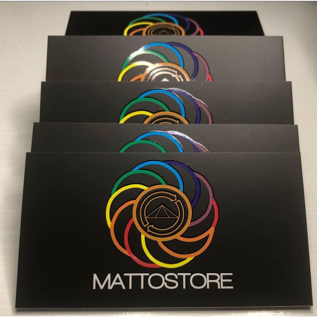 Cartão de visita fosco com Verniz Localizado