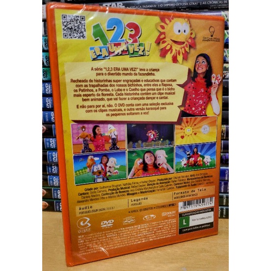 DVD 123 Era Uma Vez Historinhas e Clipes Musicais | Shopee