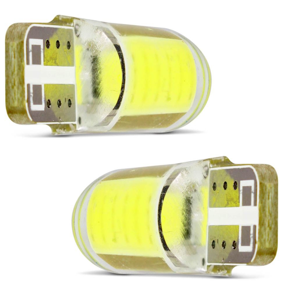 Ampoules LED W5W T10 Pour Feux De Position - 6000K Blanc - 2 Pièces - Silicone