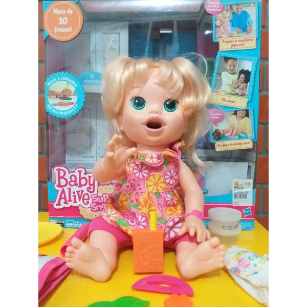 Baby Alive SUDSY STYLING Loira F5112 Boneca Bebê Salão de Beleza