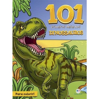 Livro para colorir turma da Monica 101, folha de pintar, livro 101desenho Dinossauros  colorir,desenho infantil