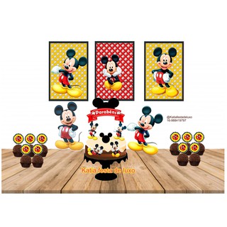 Kit festa só um Bolinho do Mickey decoração Barata