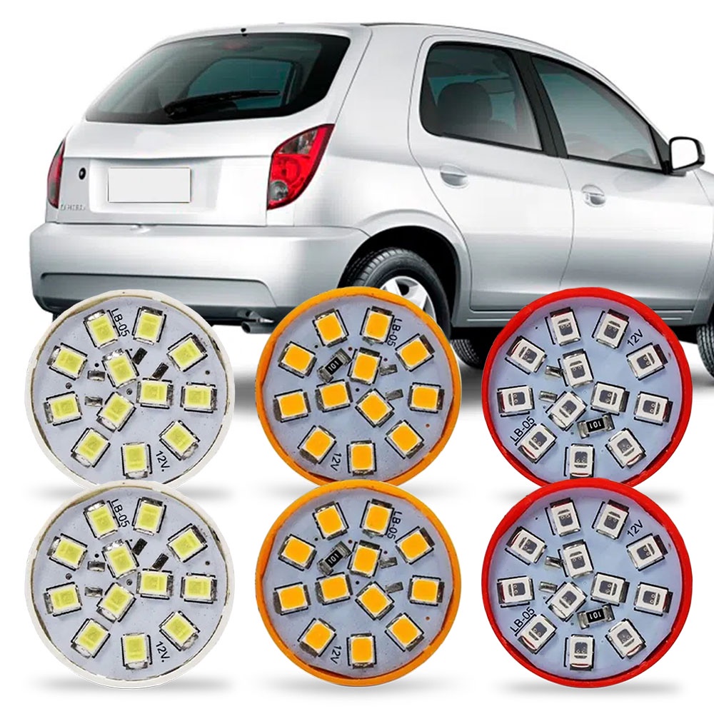 Kit Lampada Led Gol G5 G6 Ré Teto Placa Farolete | Brasil
