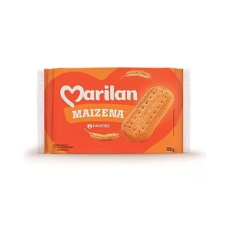 Biscoito Maizena Pacote Bolacha Marilan 350g Combo 6 Unidades