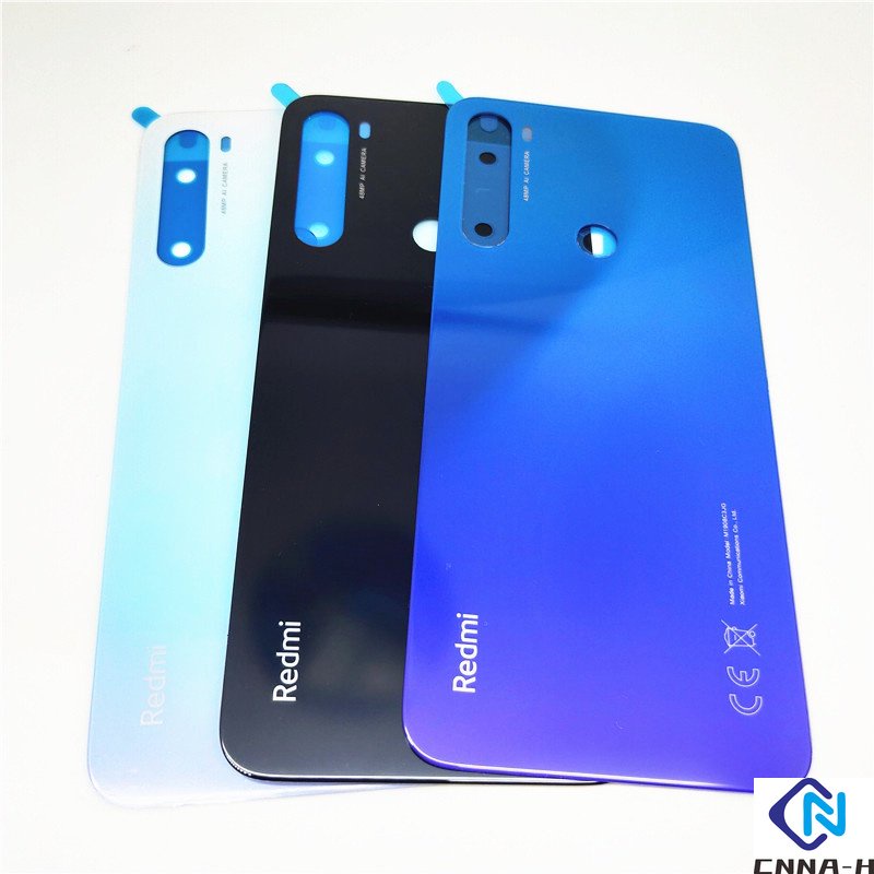 COVER VETRO BACK XIAOMI per REDMI NOTE 8 PRO POSTERIORE NERO BLACK M1906G7G