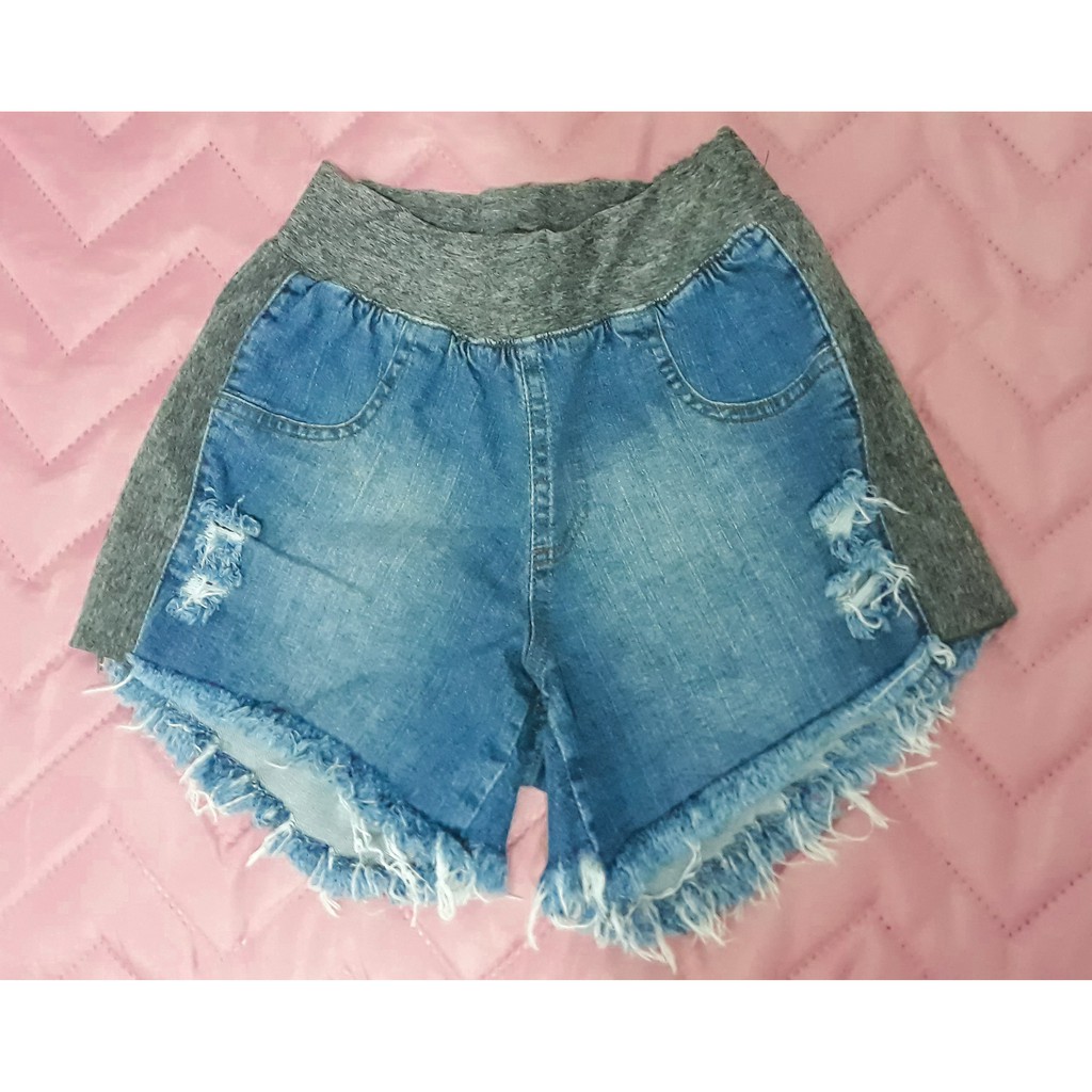 Short jeans hot sale moletom