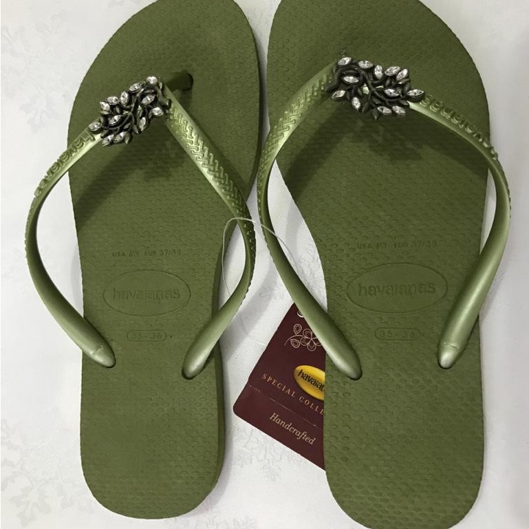 Chinelo Havaianas Slim Luxury Swarovski