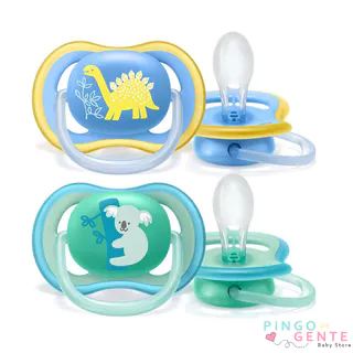 Chupeta Ultra Air Dupla Coala/Dino 18 Meses Philips Avent - SCF349/11