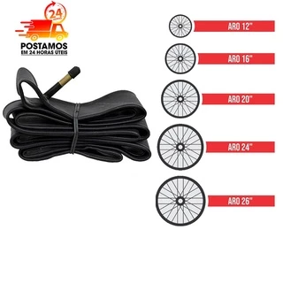 Câmara De Ar Bicicleta Aro 12" 16" 20"24" 26"27,5" 29" e aro 700 Bike