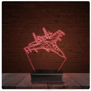 Abajur Luminária Acrílico Led - Avião 15