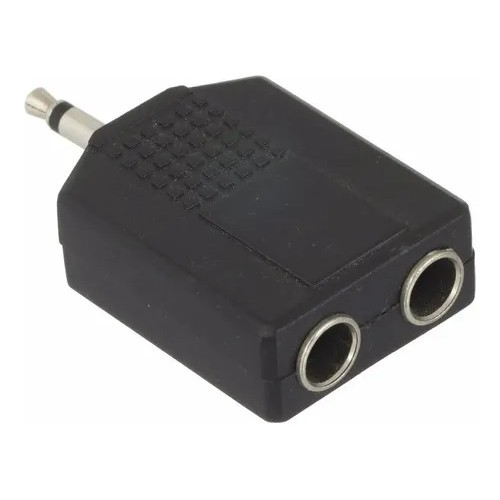 Adaptador P2 Macho Mono X 2 P10 Fêmea Stereo