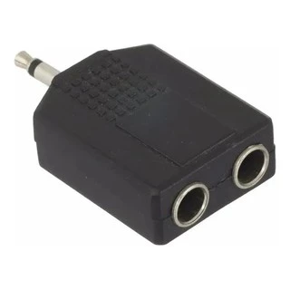 Adaptador P2 Macho Mono X 2 P10 Fêmea Stereo