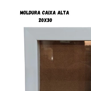 Moldura Caixa Alta tamanho 20x30 P/ Quilling, Bordado, Fotos Porta Retrato
