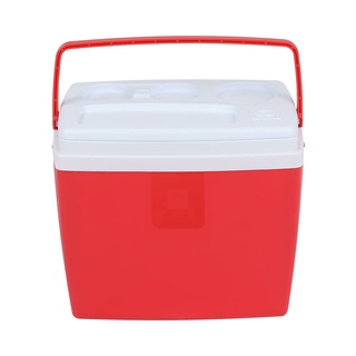 Caixa Termica Vermelha Com Suporte para Copos e Alca 34 Litros 70890004 Belfix