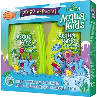 Kit Shampoo + Condicionador Acqua Kids Luluca 250 ml - LojasLivia