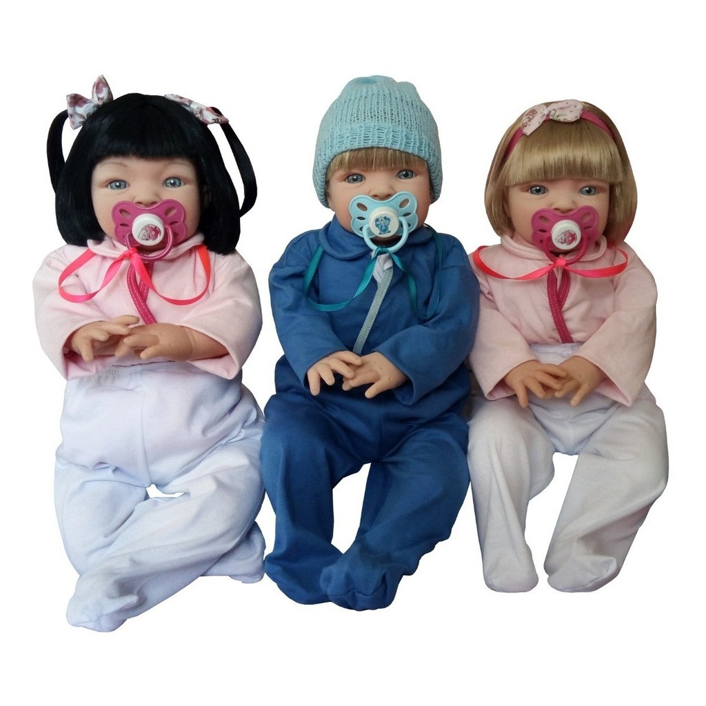 boneca reborn realista Realistic 50cm Soft Silicone Reborn Baby Doll With 3D-painting Skin Alive 19inch Newborn Bebe Cut