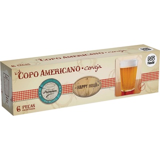 Jogo 12 Copos Americanos 190ml Nadir Copo Lagoinha De Vidro Para Café  Cerveja Água Suco em Promoção na Americanas