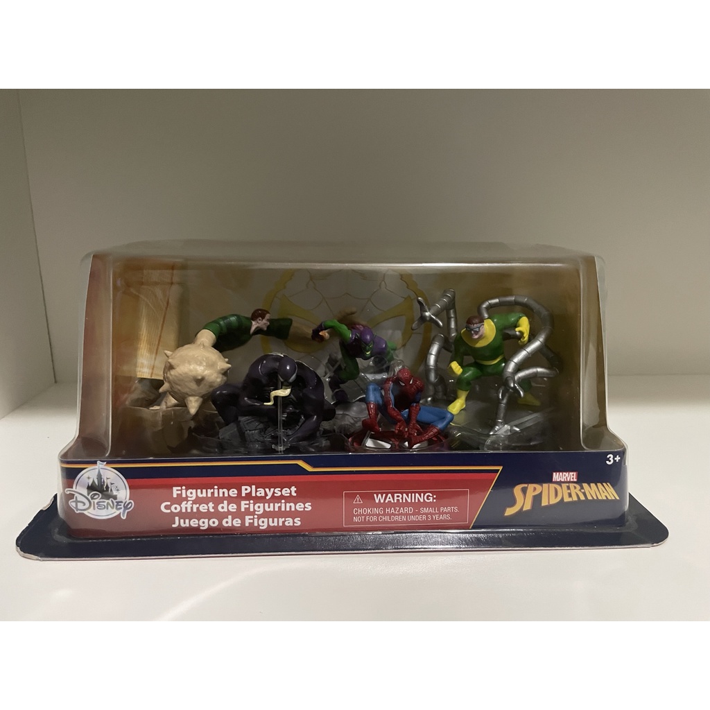 Disney spiderman figurine clearance set