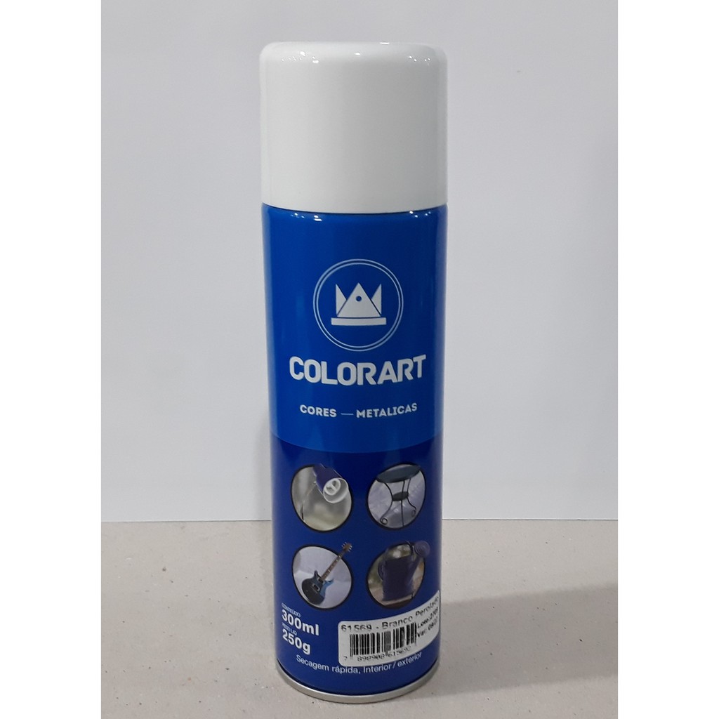Tinta Spray Branco Perolado Metálico Colorart Shopee Brasil