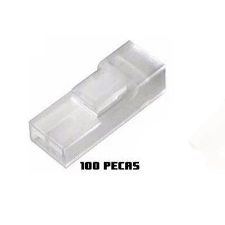 Capa terminal femea 6,3mm com trava 100 pecas