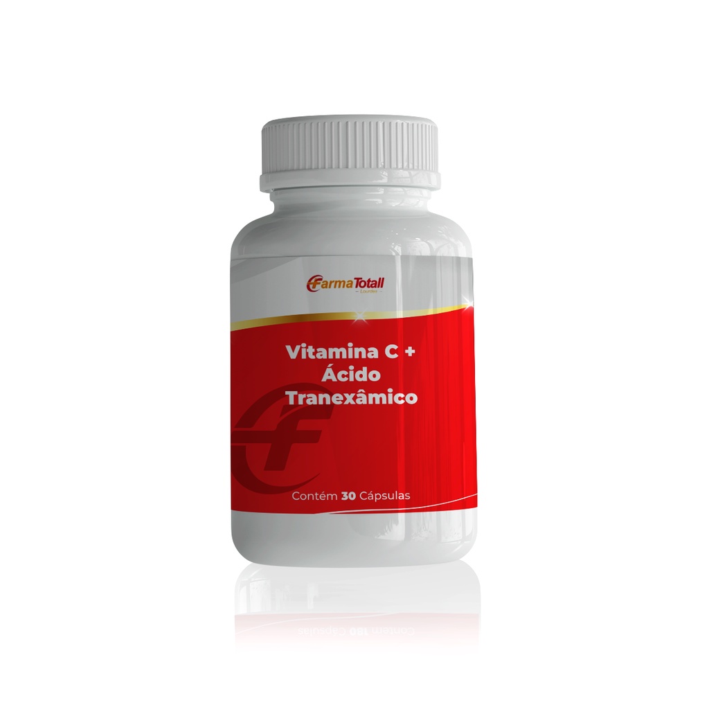 Vitamina C + Ácido Tranexâmico Com 30 Cápsulas