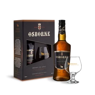 Kit Conhaque Osborne Brandy de Jerez 700ml + Taça
