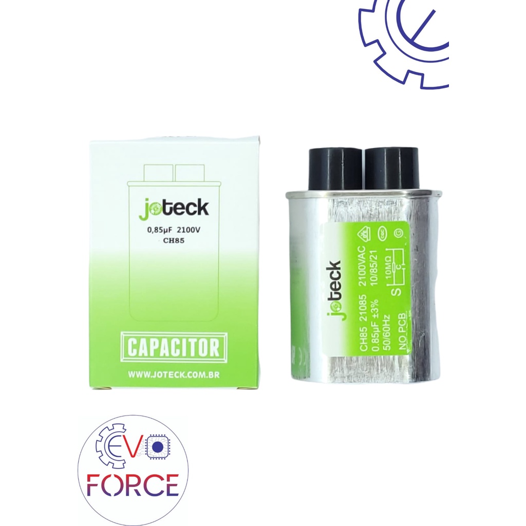 Kit 10 Pecas Capacitor Microondas 0.85uF X 2100v Terminal Fino | Shopee ...