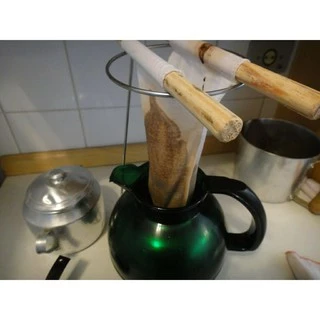 Coador Tradicional de Café Chá de Pano Algodão Coe Seu cafezinho no Estilo Retrô da Fazenda.