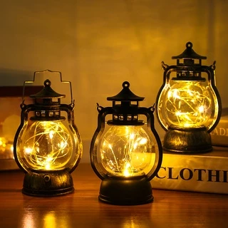 Estilo Retro Portátil Pendurado Luz Da Noite/Alimentado Por Bateria Extremamente Brilhante Luster Decorativo/De Emergência Ao Ar Livre/Para Camping , Caminhadas , Outage , Hurrican