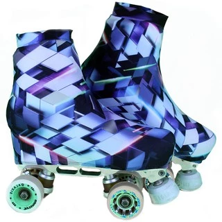 Polaina Capa Cobre Patins Patinashow Estampa Abstrata 3