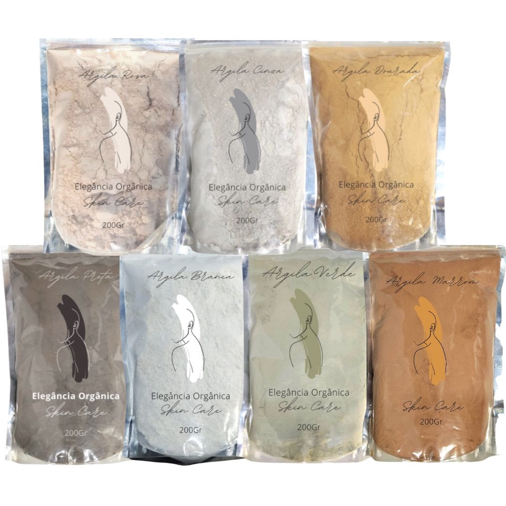 Skin care Argila Mascara Facial Carvao Ativado Dolomita 100% Natural 50gr