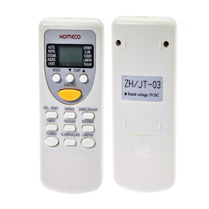 Controle Remoto Ar Condicionado Komeco Zh/Jt-03 Zh/Jt-01 Original ...
