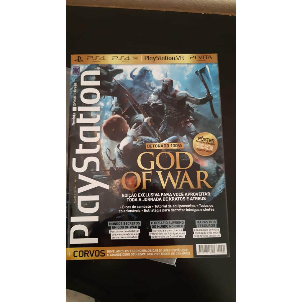 Revista Playstation 244 God Of War Detonado + Pôster 493o