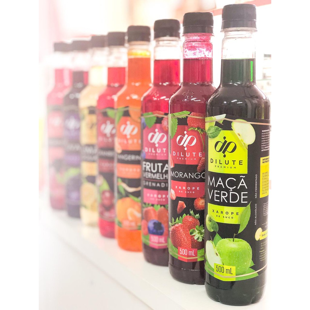 Kit 6 Xarope Dilute Premiun 500ml Original Shopee Brasil