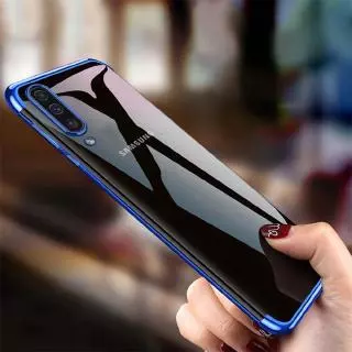 Capa De Silicone Tpu Transparente Metalizado A Laser Para Samsung Galaxy A50S A30S A52 A72 A50 A52S A12 A32 S9 S10 Plus