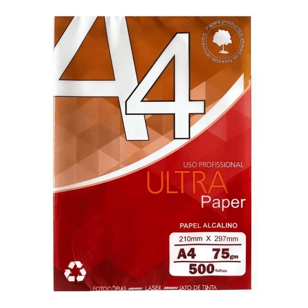 Papel Sulfite A4 500 Folhas 210m X 297mm Ultra Paper Shopee Brasil 7816