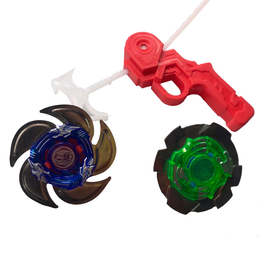 Pião Com Lançador Beyblade Quadstrike Modelos Sortidos