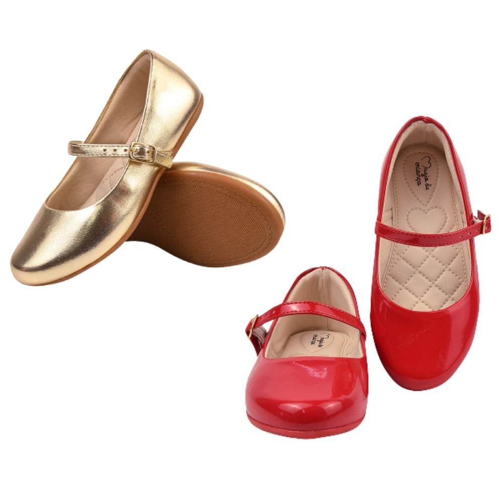 Sapato boneca vermelho store infantil