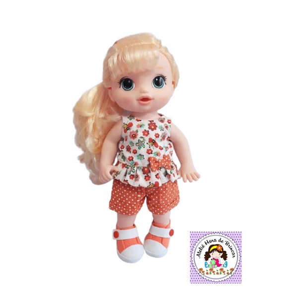 Roupas com sapatinho para boneca baby Alive de 28-35cm cores sortidas  vários modelos