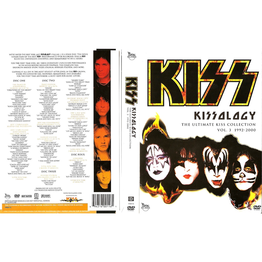Kiss - Kissology Vol. 3 1992-2000 | Shopee Brasil