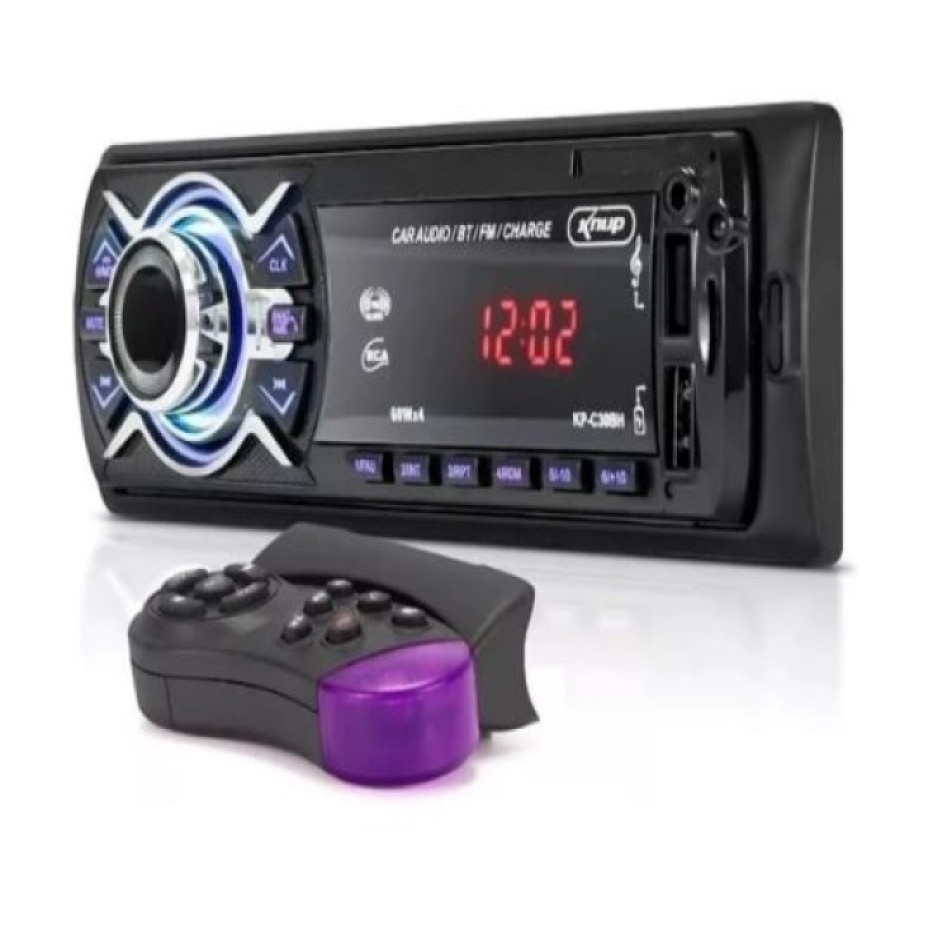 SOM AUTOMOTIVO BLUETOOTH AUTO RADIO SOM CARRO KP-C30BH | Shopee Brasil